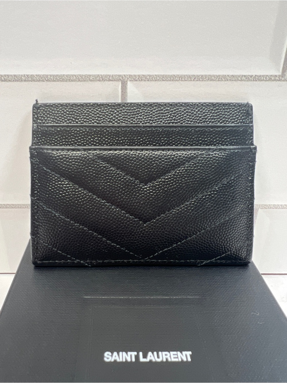YSL Yves Saint Laurent Cassandre Matelasse Cardholder Card Case Wallet - Picture 2 of 12